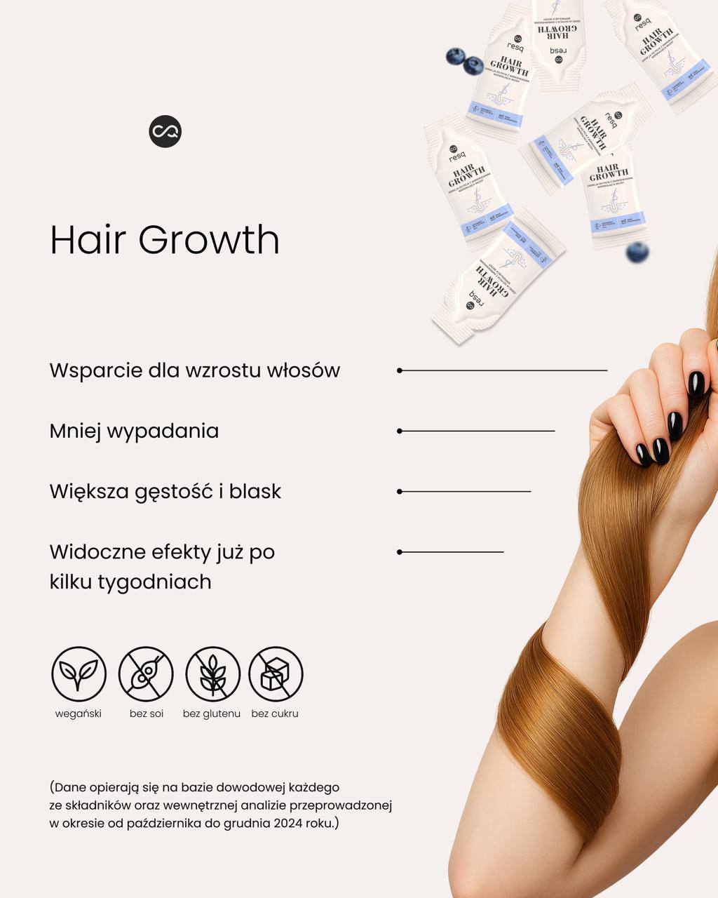 Hair Growth – wegański kompleks na wypadanie włosów i ich regenerację
