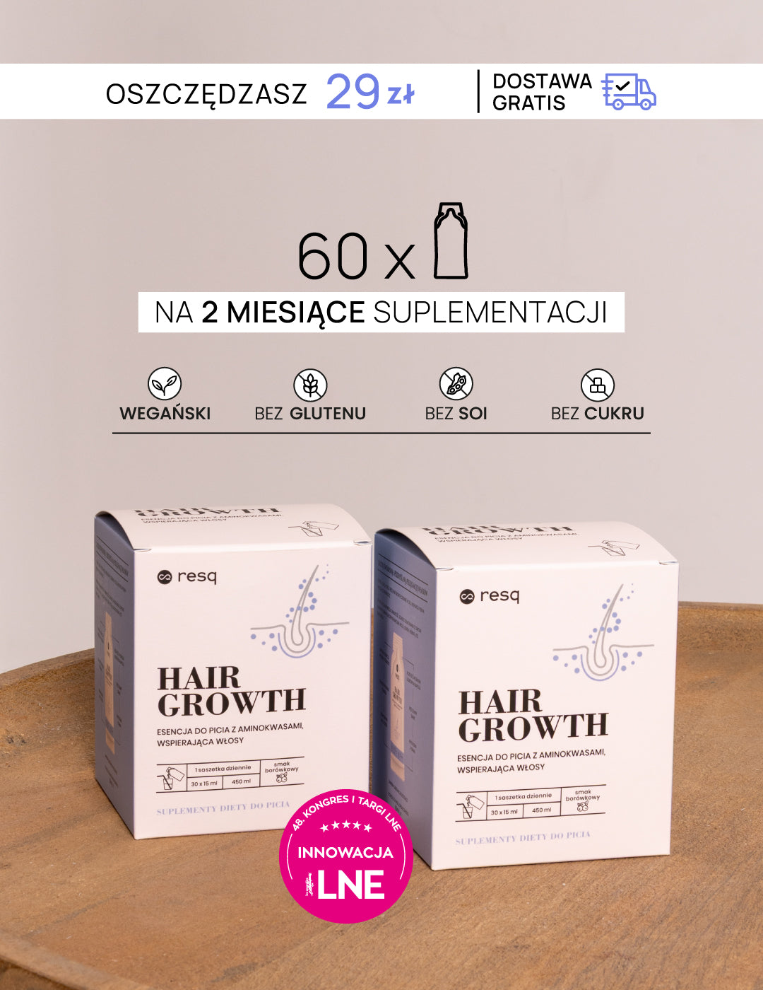 Hair Growth – wegański kompleks na wypadanie włosów i ich regenerację