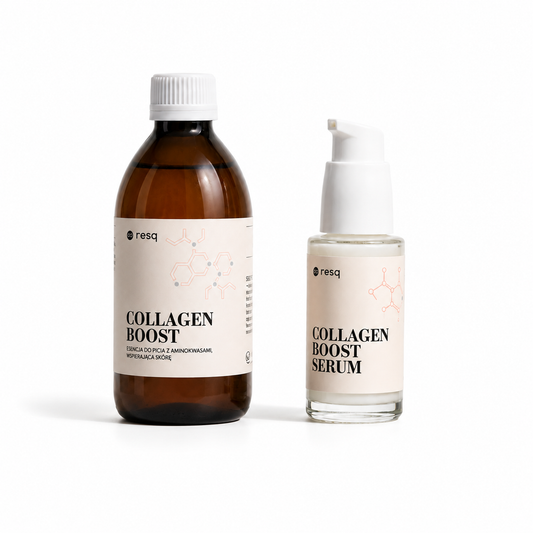 Zestaw: suplement diety Collagen Boost i Collagen Boost Serum