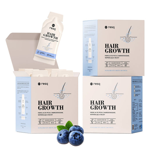 RESQ Hair Growth, 30 saszetek, suplement diety (3 opakowania)